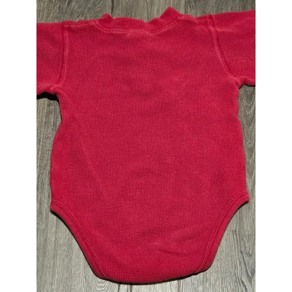 Vintage Y2K Osh Kosh B'Gosh Denim Overalls and Red Theral Shirt Size 24M